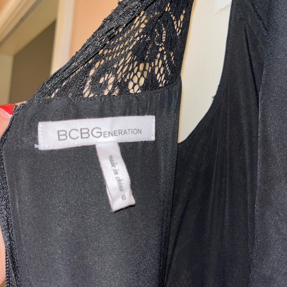 BCBGeneration Black Jumpsuit - Size 6 - Picture 6 of 7